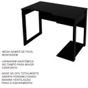Ver imagem 2 de Mesa para Computador Escrivaninha Gamer Preto/Vermelho