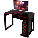 Ver imagem 1 de Mesa para Computador Escrivaninha Gamer Preto/Vermelho