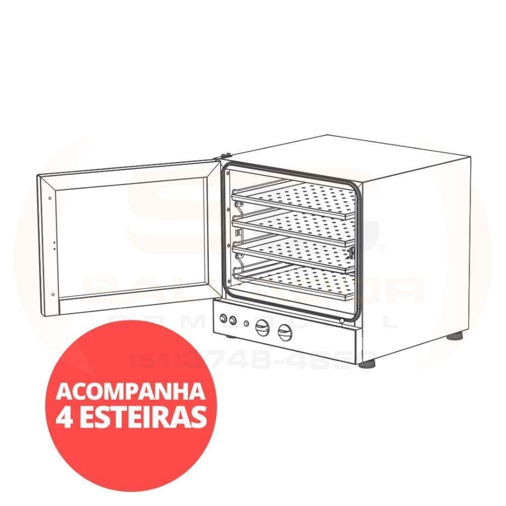 Forno Turbo Elétrico Fast Oven Prp-004 Plus Vermelho - Progas Digital 127v 127v - 5