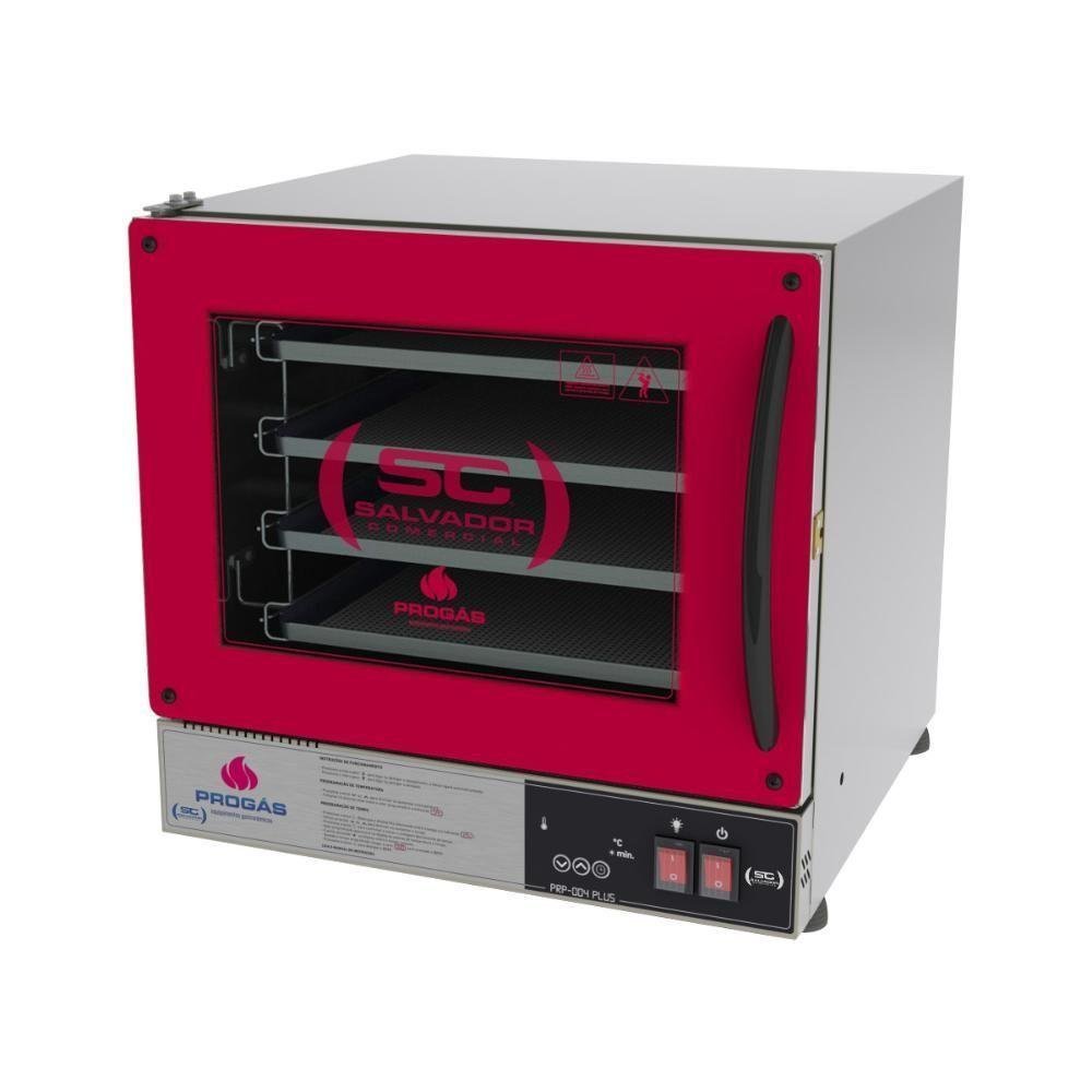 Forno Turbo Elétrico Fast Oven Prp-004 Plus Vermelho - Progas Digital 127v 127v - 1