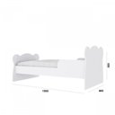 Ver imagem 4 de Quarto Infantil 4 Peças com Cama Roupeiro Cômoda e Nicho Docinho Branco