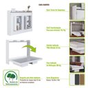 Ver mais imagens de Cama Articulada Casal Horizontal com 4 Nichos 3 Prateleiras CH1140 140cm Branco - Art In Móveis
