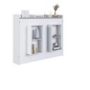 Ver imagem 6 de Cama Articulada Casal Horizontal com 4 Nichos 3 Prateleiras CH1140 140cm Branco - Art In Móveis
