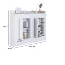 Ver imagem 7 de Cama Articulada Casal Horizontal com 4 Nichos 3 Prateleiras CH1140 140cm Branco - Art In Móveis