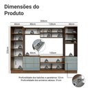 Ver imagem 3 de Armário de Cozinha Completa 320 cm Rustic/Cinza Lux Madesa 08