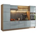 Ver imagem 2 de Armário de Cozinha Completa 320 cm Rustic/Cinza Lux Madesa 08