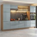 Ver imagem 1 de Armário de Cozinha Completa 320 cm Rustic/Cinza Lux Madesa 08