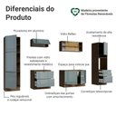 Ver imagem 4 de Armário de Cozinha Completa 320 cm Rustic/Cinza Lux Madesa 08