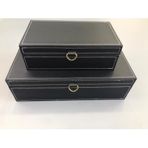 Kit Caixa em Poliuretano cor - 2 peças G 34,5x21x10 M 25x14x8CM