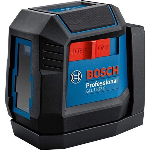 Nível a Laser Gll 12-22 g 2 Linhas Verdes Faixa 12 Metros Carcaça Reforçada IP55 Bosch