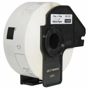 Rolo de Etiqueta Termica Compativel Brother Dk11201 - 29mmx90mm 400 Etiquetas Preto/branco