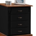 Ver imagem 2 de Mesa de Cabeceira Retrô 4 Gavetas Pés Luiz Xv 60404 Linz Móveis
