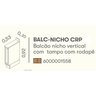 Balcão Nicho Toalheiro 20cm Tampo em UV com Rodapé em PVC Lisboa Itatiaia - 5
