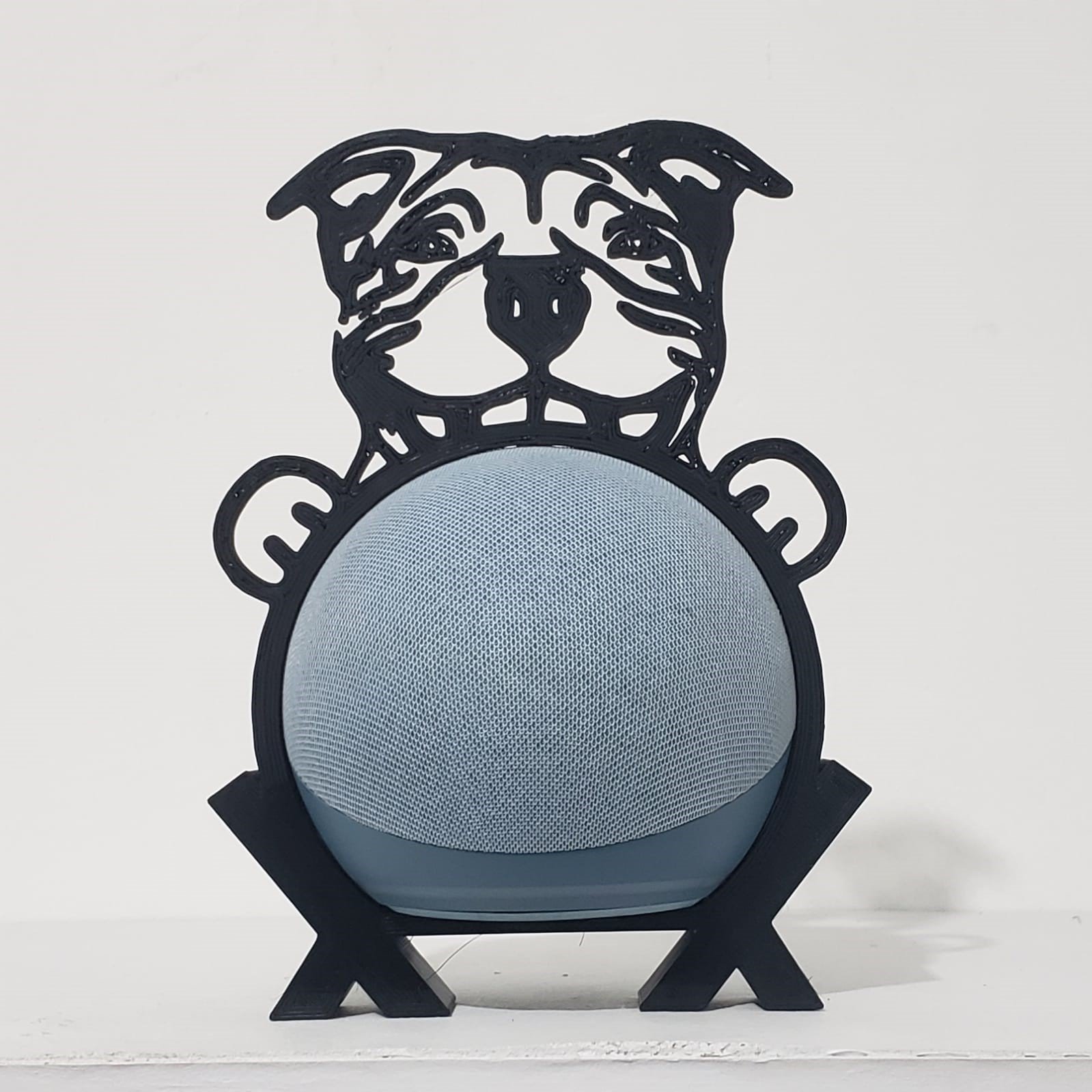 Suporte de Alexa para Echo Dot 4 e Dot 5 Cachorro "pitbull" - 3