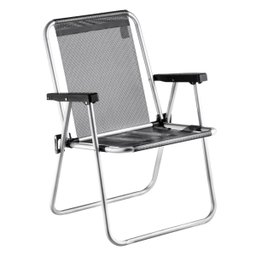 Cadeira De Praia Alumínio Beach Black Amvc - 1