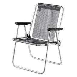 Cadeira De Praia Alumínio Beach Black Amvc - 3