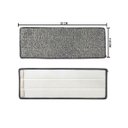 Ver imagem 2 de Kit Com 8 Refil de Microfibra Para Mop Flat Cabo Inox Com Balde Lava e Saca Esfregão Multiuso Limpa