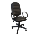 Ver imagem 1 de Cadeira Escritório Presidente Comfort Costurada:marrom