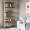 Ver imagem 7 de Estante 180 Cm 6 Prateleiras Pes Madeira Oslo 27965 Hanover Artesano