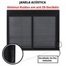 Janela de Alumínio Preto C/ Arremate A=1,20m x L=1,50m | Persiana Integrada | Linha Premium | Atlânt - 5