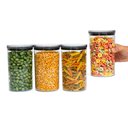 Ver imagem 2 de Kit 4 Potes de Acrílico 1,2l com Tampa Herméticos Redondos - Tüd