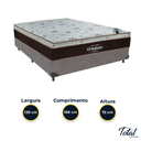 Ver imagem 3 de Cama Box Casal Cinza e Colchão Sleep King Molas Ensacadas Ortobom