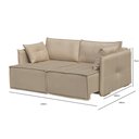 Ver imagem 3 de Sofá Retrátil em Linho 3 Lugares 2,20m Veneza 