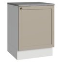 Ver imagem 1 de Balcão de Cozinha 60 cm 1 Porta Branco-Crema Vik Madesa Branco-Crema