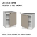 Ver imagem 4 de Balcão de Cozinha 60 cm 1 Porta Branco-Crema Vik Madesa Branco-Crema