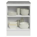 Ver imagem 5 de Balcão de Cozinha 60 cm 1 Porta Branco-Crema Vik Madesa Branco-Crema