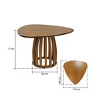 Ver imagem 3 de Mesa de Jantar Armonia 6 Lugares Triangular MDF Amêndoa Decorise