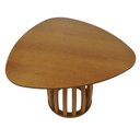Ver imagem 2 de Mesa de Jantar Armonia 6 Lugares Triangular MDF Amêndoa Decorise