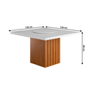 Ver imagem 2 de Mesa Sala Jantar Santiago 136x136cm com Prato Giratorio