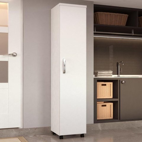 Armário Multiuso Organizador 1 Porta Luxo Moveis Gonçalves - Branco