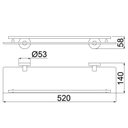 Ver imagem 2 de Prateleira Porta Shampoo 2030 R82 Loren Loft Metal Lorenzetti