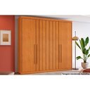 Ver imagem 1 de Guarda Roupa 4 Portas (2 Ripadas) e 4 Gavetas Grécia Cinamomo - Conquista