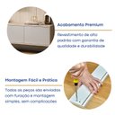 Ver imagem 7 de Rack com Painel para TV até 85 Polegadas 100% MDF 270CMX200CM Astro Yescasa Bege Galiano Grann/Off W