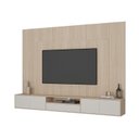 Ver imagem 3 de Rack com Painel para TV até 85 Polegadas 100% MDF 270CMX200CM Astro Yescasa Bege Galiano Grann/Off W