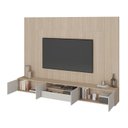 Ver imagem 5 de Rack com Painel para TV até 85 Polegadas 100% MDF 270CMX200CM Astro Yescasa Bege Galiano Grann/Off W