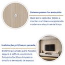 Ver mais imagens de Rack com Painel para TV até 85 Polegadas 100% MDF 270CMX200CM Astro Yescasa Bege Galiano Grann/Off W