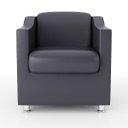 Ver mais imagens de KIT Namoradeira Tilla + 2 Poltronas para Sala Balaqui Decor Cor:Cinza