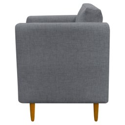 Kit 2 Poltronas Decorativa Luxo para Sala Consultório Escritório Recepção Aviv Linho Premium - 6