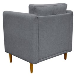 Kit 2 Poltronas Decorativa Luxo para Sala Consultório Escritório Recepção Aviv Linho Premium - 7