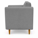Ver imagem 2 de Kit 2 Poltronas Aviv para Sala Escritório Recepção Luxo Linho Premium Easy Clean