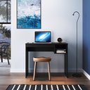 Ver imagem 1 de Escrivaninha Mesa Escritório Office Noronha 1 Nicho 91cm Preto
