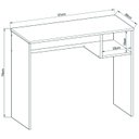 Ver imagem 4 de Escrivaninha Mesa Escritório Office Noronha 1 Nicho 91cm Preto