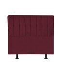 Ver imagem 1 de Cabeceira Estofada Kiara 100cm Solteiro Box Quarto Suede Bordô - Ahazzo Móveis