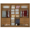 Ver imagem 2 de Guarda Roupa Casal com Espelho 3 Portas 6 Gavetas - Los Angeles-cinamomo - Móveis D'doro