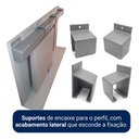 Ver imagem 5 de Porta Branca 100x210 + Kit Correr de Alumínio Natural