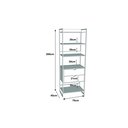 Ver imagem 3 de Modulo Closet Industrial para Quarto Guarda Roupa com Gaveta Ferro Cobre Madeira Branco